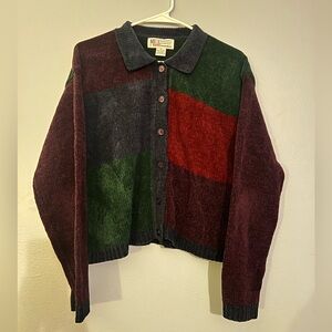 Milano Vintage Colorblock Chenille Cardigan
